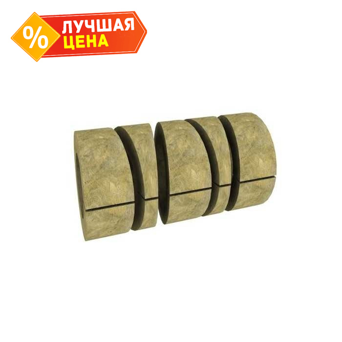 Вырезанные из цилиндров готовые изделия из базальтовой ваты Paroc Pro Bend 100 20х35
